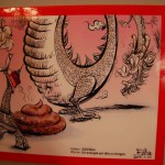 Un des dessins donnés par les auteurs chinois aux dessinateurs de Fluide Glacial, en réponse amicale à la polémique concernant leur Une sur 