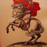 Un des dessins donnés par les auteurs chinois aux dessinateurs de Fluide Glacial, en réponse amicale à la polémique concernant leur Une sur 