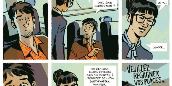 Planche de l'album L'homme qui ne disait jamais non de Didier Tronchet et Olivier Balez (Futuropolis)