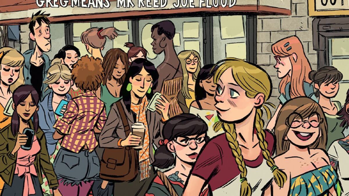 Couverture française de The cute girl network de Greg Means, MK Reed et Joe Flood (Glénat)