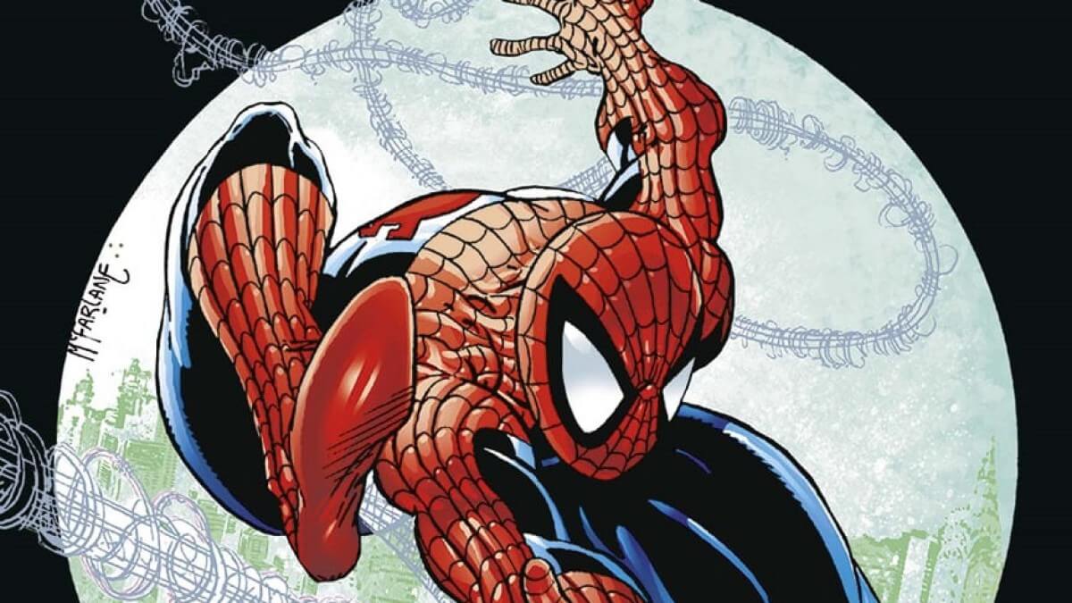 Couverture de la réédition de The amazing spider man de Todd McFarlane et Michelinie, Panini - Marvel