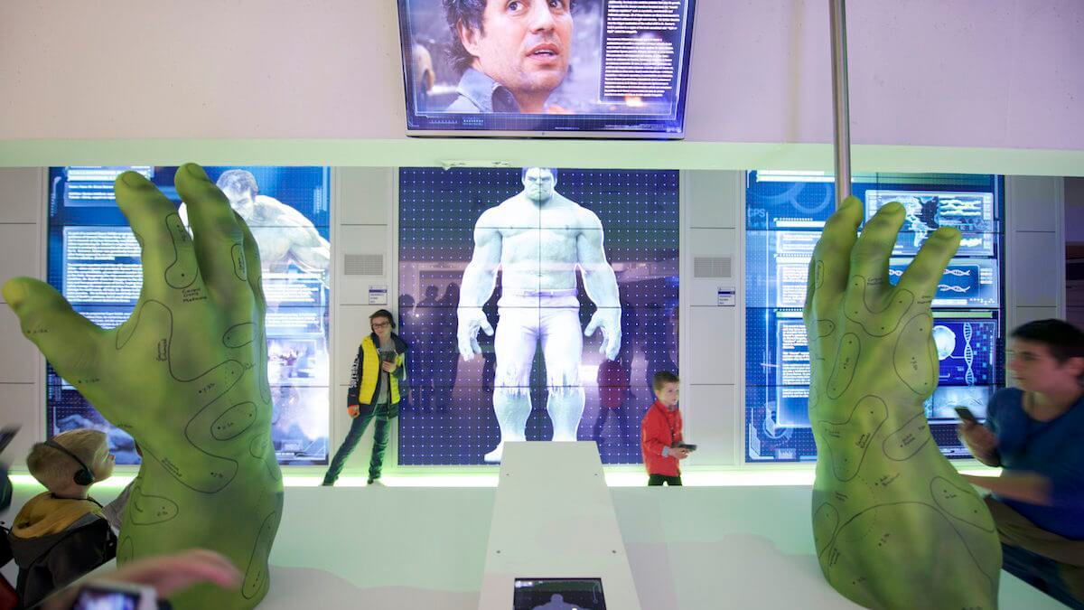 L'exposition Avengers STATION est présentée pour la première fois en Europe à Paris La Défense. (Photo Nicolas Albert)