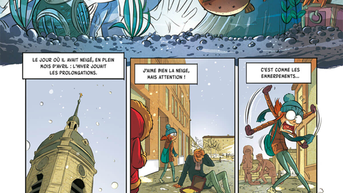 Très belle première enquête de Philippine Lomar signée Dominique Zay et Greg Blondin aux éditions La Gouttière, décrypté par Comixtrip le site BD de référence