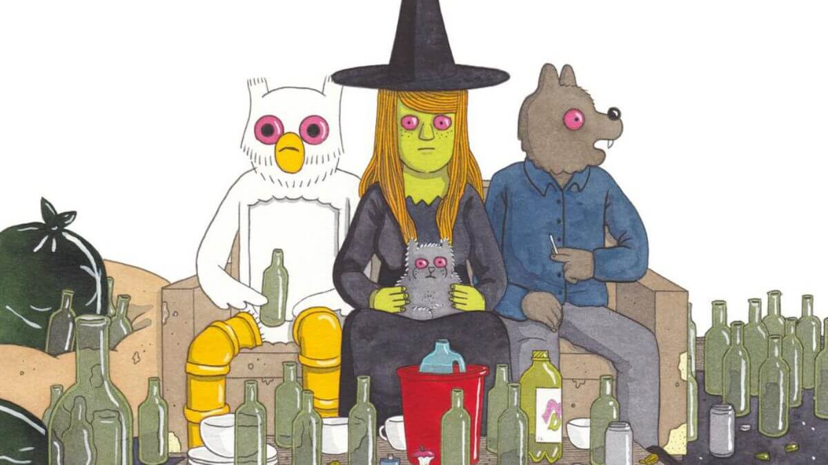 Megg, Mogg and Owl à Amsterdam de Simon Hanselmann (Misma) décrytpé par Comixtrip le site BD de référence