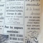 Un entrefilet en page Une du quotidien du Rond-Point : la BD dans la grande presse. (Le Figaro/Coll. P. Lebedel)