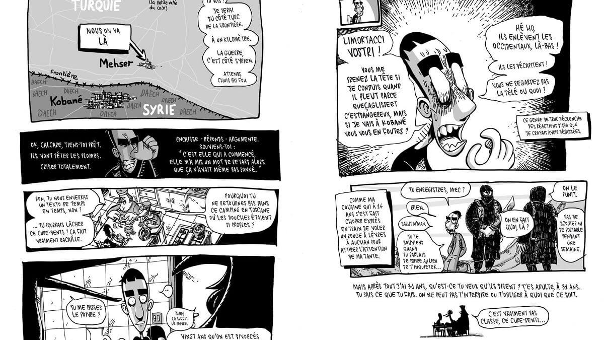 Formidable BD-reportage Kobane calling de Zerocalcare (Cambourakis) décrypté par Comixtrip le site BD de référence