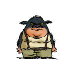 La pension Moreau de Benoît Broyart et Marc Lizano (La Gouttière) - recherche pour le personnage de Mastoc / Marc Lizano