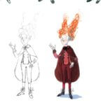 L'Ecureuil ©Lou Bonelli/ Benjamin Mialet / Sarbacane - Recherche Costumes tome 2