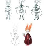 L'Ecureuil ©Lou Bonelli/ Benjamin Mialet / Sarbacane - Recherche Costumes tome 2