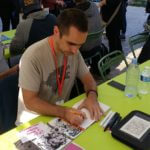 Manu Nhieu pendant le Festival de Tours 2017 (photo Comixtrip - Damien Canteau)