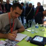 Manu Nhieu pendant le Festival de Tours 2017 (photo Comixtrip - Damien Canteau)