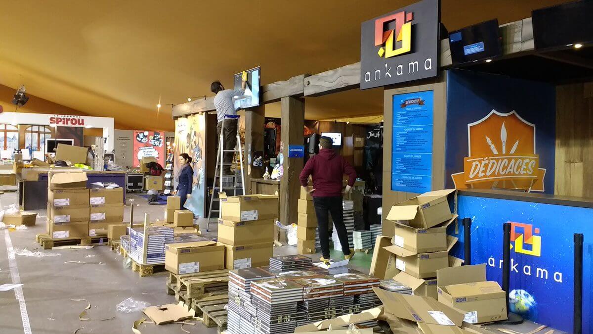 Les bulles se préparent - Angoulême 2018 (crédit photo Comixtrip)