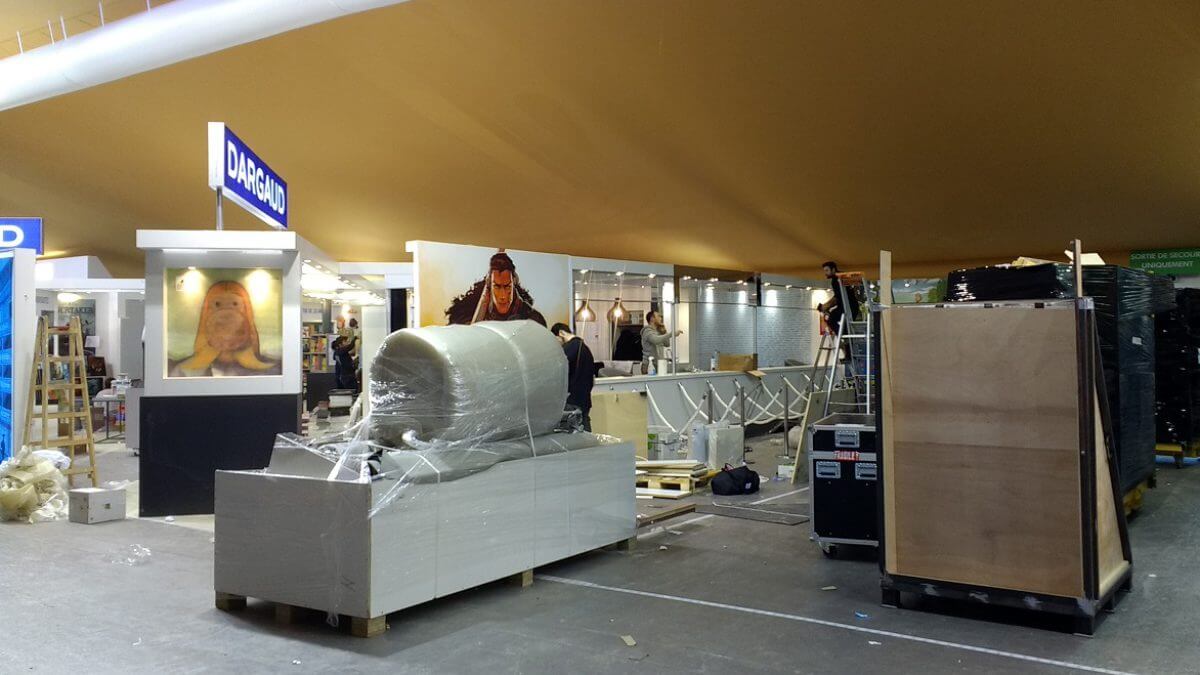 Les bulles se préparent - Angoulême 2018 (crédit photo Comixtrip)