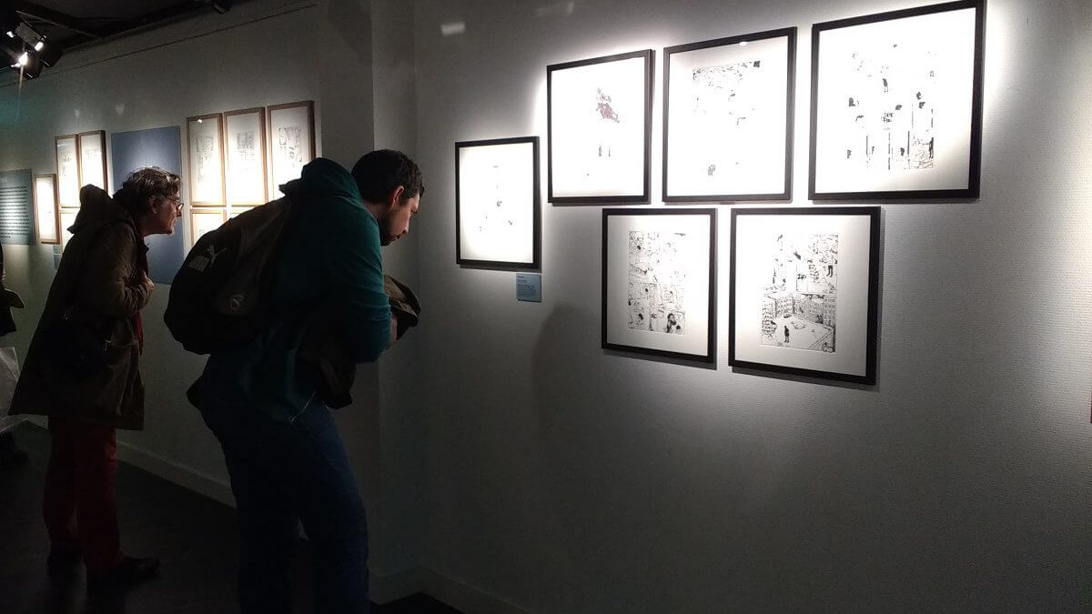 Gilles Rochier : Faut tenir le terrain - exposition Angoulême 2018 (photo comixtrip)