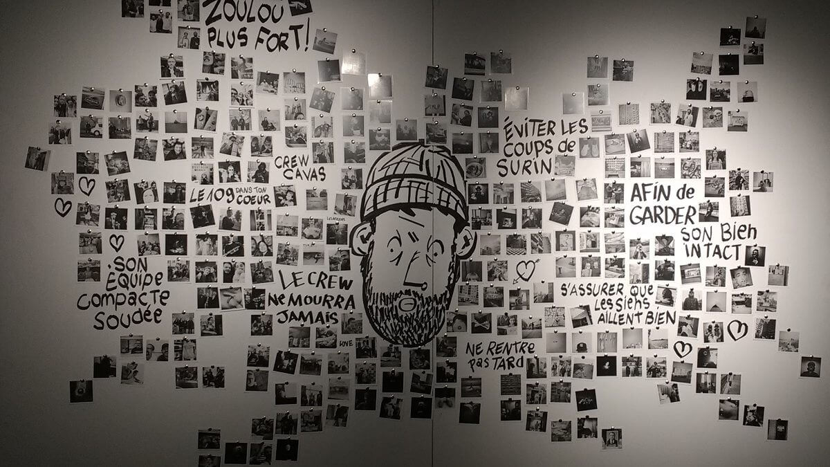 Gilles Rochier : Faut tenir le terrain - exposition Angoulême 2018 (photo comixtrip)