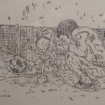 Gilles Rochier : Faut tenir le terrain - exposition Angoulême 2018 (photo comixtrip)