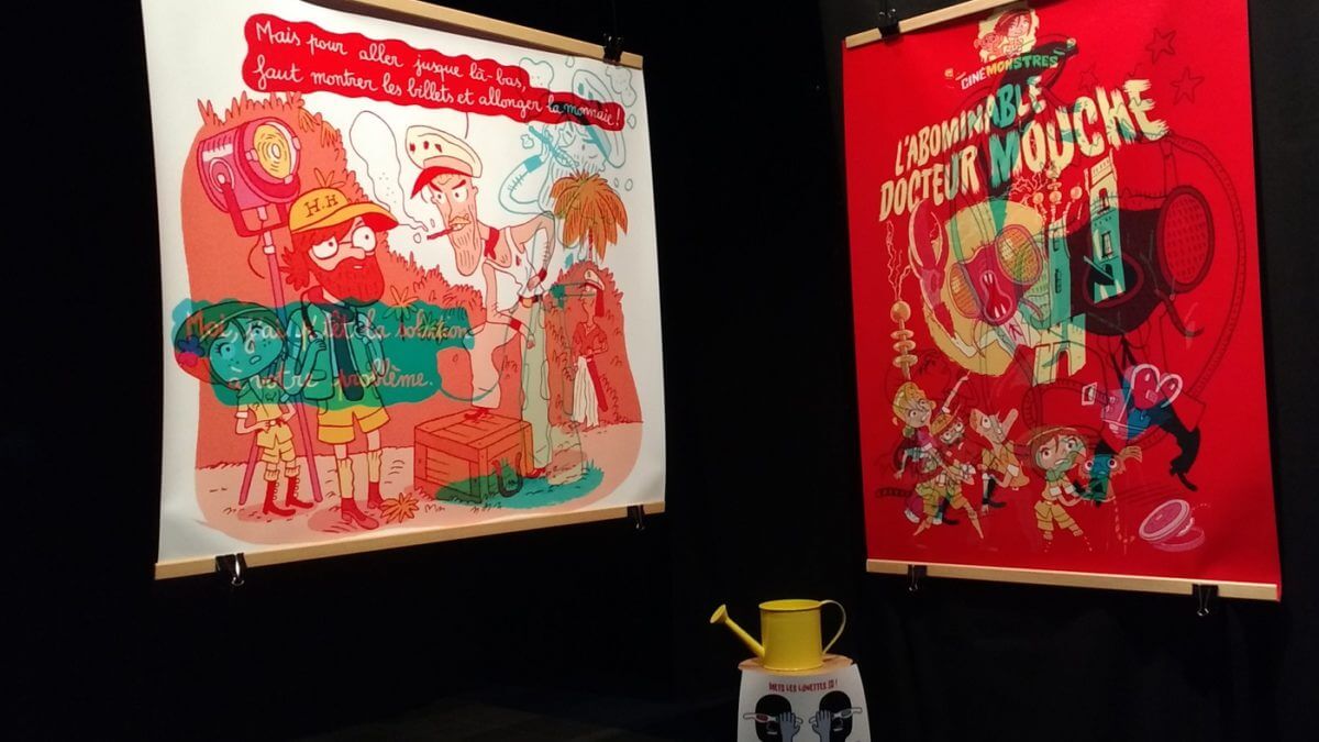 L'exposition Cinémonstres de Stéphane Tamaillon et Laurent Audouin (Sarbacane / Espace Mendes France / Le local) - photos D. Canteau / Comixtrip