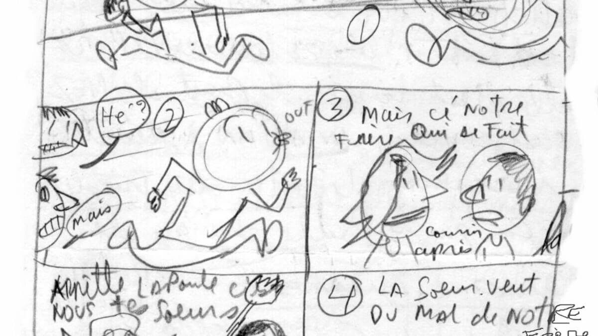 Siris Vogue la valise, esquisse pour le volume 1