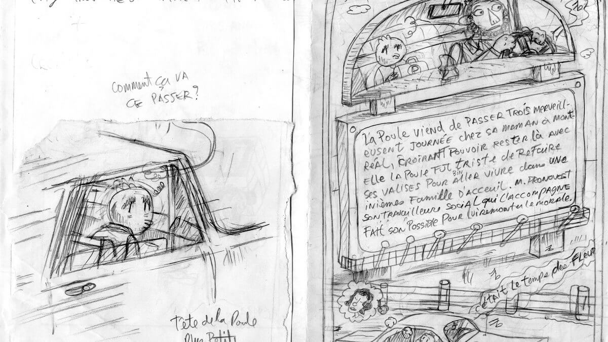 Siris Vogue la valise, esquisse pour le volume 1