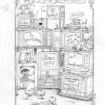 Siris Vogue la valise, esquisse pour le volume 2