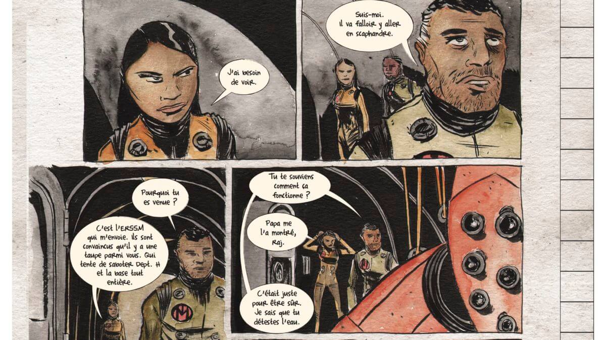 Dept H : meurtre en grande profondeur aux éditions Futuropolis décrypté sur Comixtrip, le site BD de référence