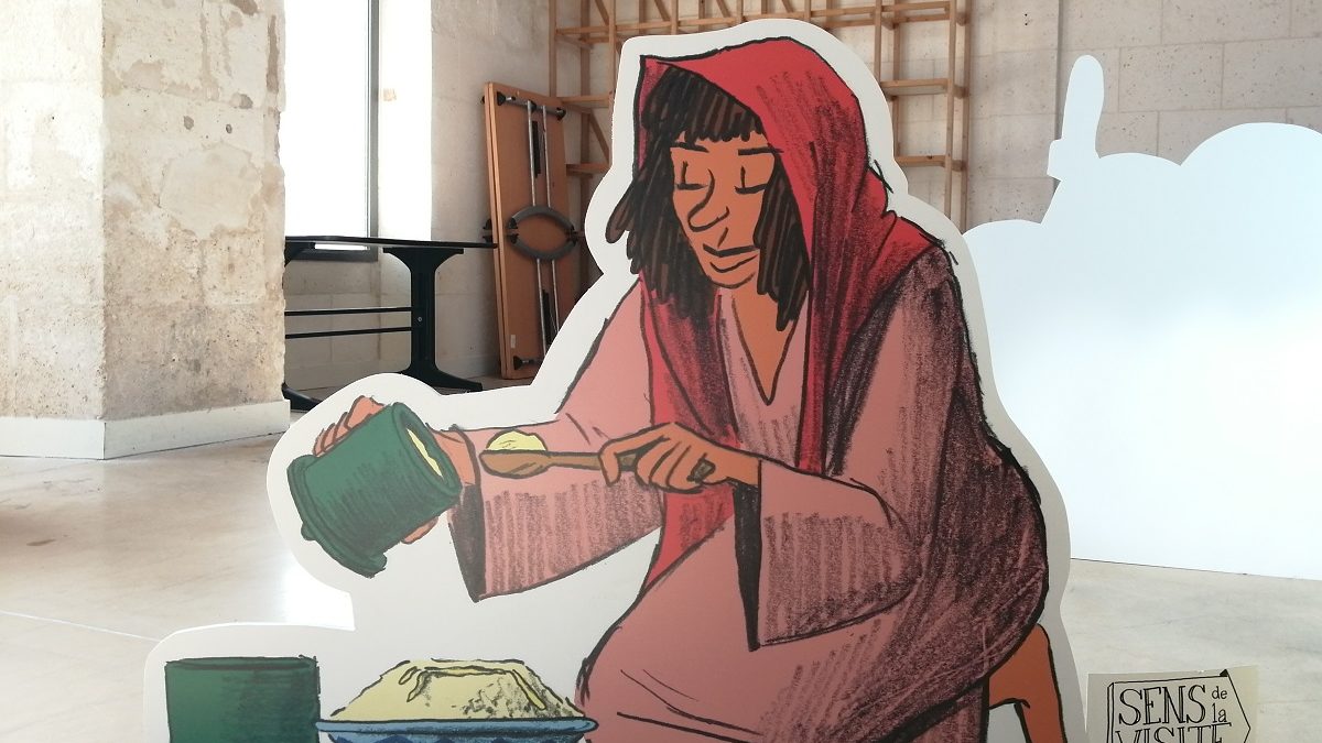 Voyages en Egypte et en Nubie de Giambattista Belzoni de Lucie Castel, Grégory Jarry et Nicole Augereau, exposition à la cité internationale de la BD à Angouleme (Crédit photo : Damien Canteau / Comixtrip)
