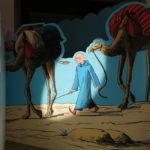 Voyages en Egypte et en Nubie de Giambattista Belzoni de Lucie Castel, Grégory Jarry et Nicole Augereau, exposition à la cité internationale de la BD à Angouleme (Crédit photo : Damien Canteau / Comixtrip)