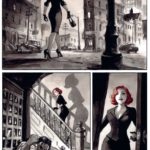 Noir Burlesque de Enrico Marini (Dargaud), un polar en rouge et noir décrypté par Comixtrip, le site BD de référence
