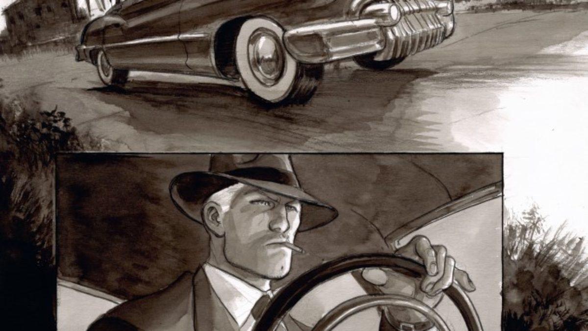 Noir Burlesque de Enrico Marini (Dargaud), un polar en rouge et noir décrypté par Comixtrip, le site BD de référence