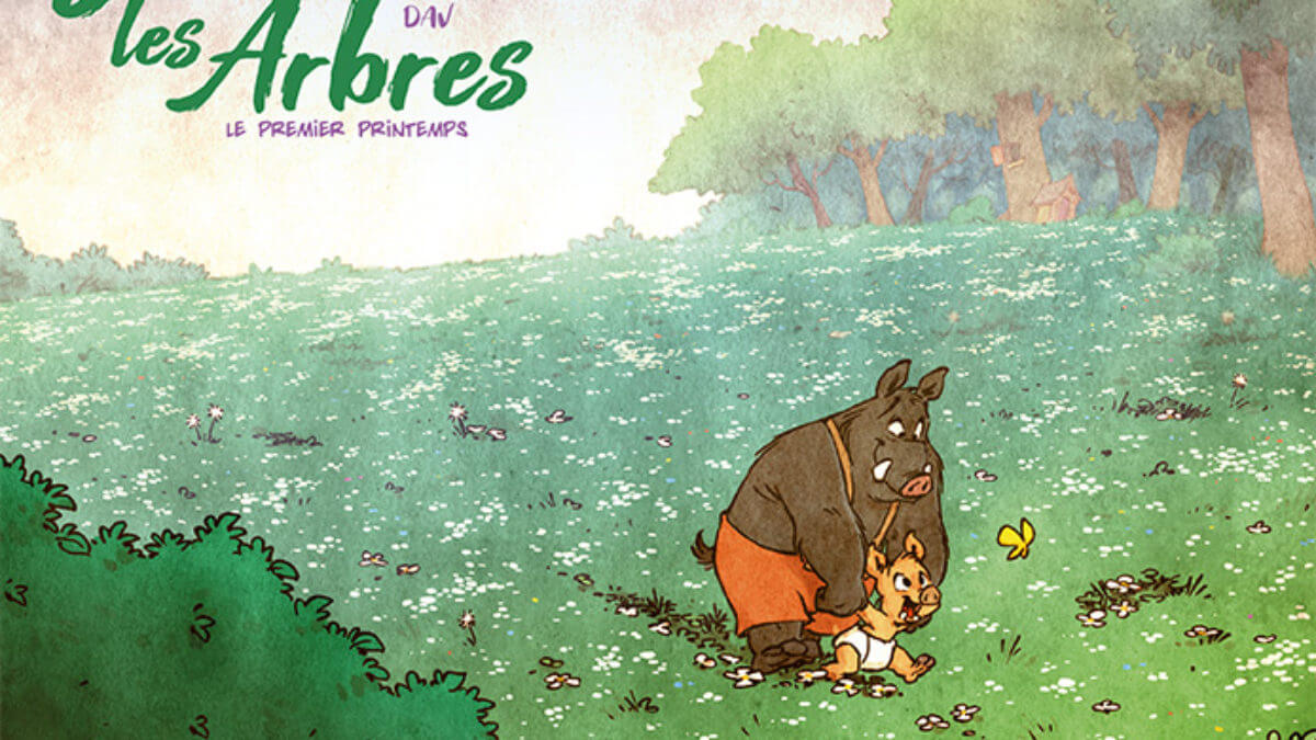 Sous les arbres de Dav chez Éditions de la gouttière