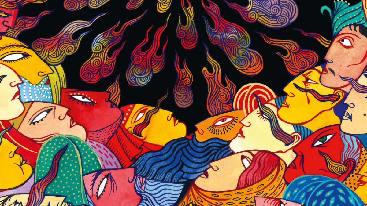 Majnoun et Leïli chants d'outre-tombe de Yann Damezin (La Boîte à Bulles)