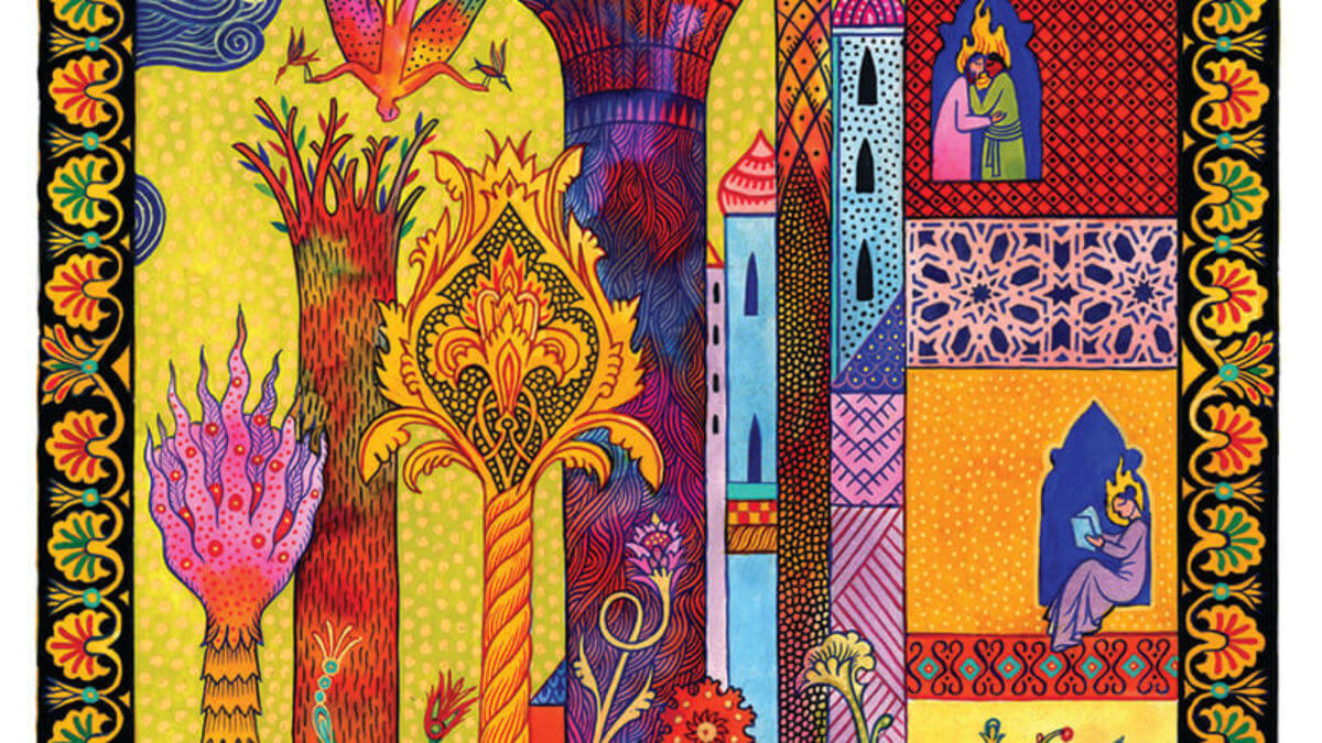 Majnoun et Leïli chants d'outre-tombe de Yann Damezin (La Boîte à Bulles)