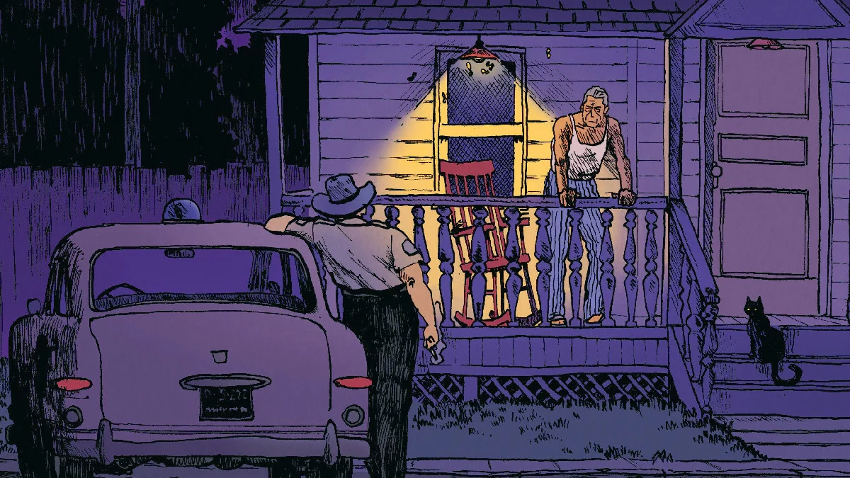 Un pied au paradis de Michele Foletti d'après Ron Rash (Sarbacane)