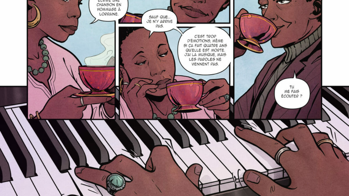 Nina Simone en BD de Sophie Adriansen et un collectif d'autrices et auteurs (Petit à Petit)