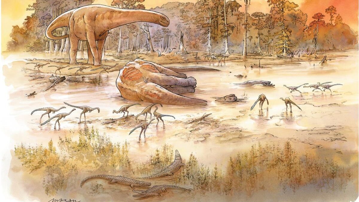 Les dinosaures du paradis de Mazan (éditions Futuropolis)