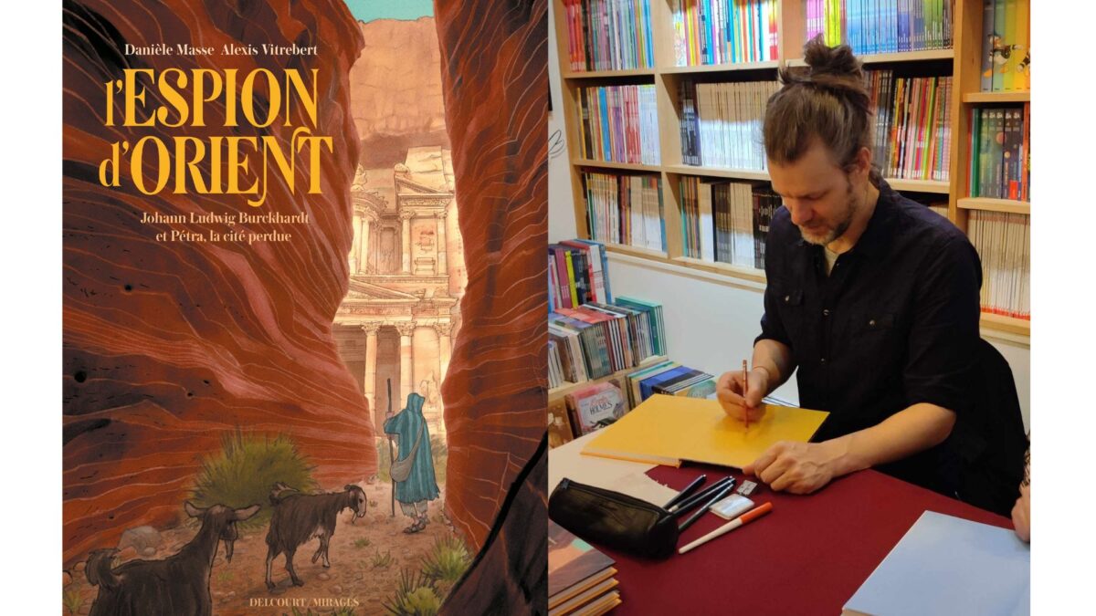 Alexis Vitrebert en dédicace à Poitiers pour L'espion d'Orient (crédit photo : Damien Canteau / Comixtrip) - éditions Delcourt