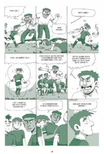 Arrêt de jeu - Journal d'un footballeur mal dans ses pompes de Maxime Schertenleib (éditions La boîte à bulles)