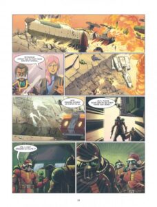 Capitaine Flam - L'empereur éternel de Sylvain Runberg et Alexis Tallone - Published in agreement with TOEI ANIMATION & SYRREAL ENTERTAINMENT © Runberg – Tallone – Kana (Dargaud-Lombard s.a)