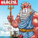 50 ans de couverture Fluide Glacial de Jean-Christophe Delpierre (éditions Audie / Fluide Glacial)