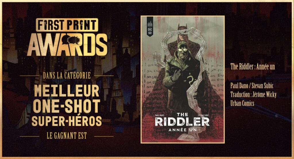 First Print Award meilleur one-shot super-héros