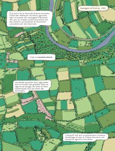 Champs de batailles - L'histoire enfouie du remembrement de Inès Léraud et Pierre van Hove (éditions Delcourt / La revue dessinée)