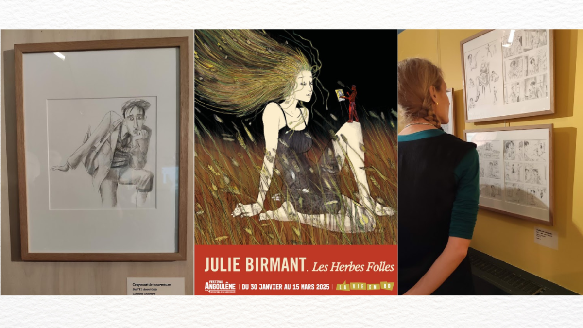 Exposition Julie Birmant Les Herbes folles - FIBD 2025 - crédit Claire Karius