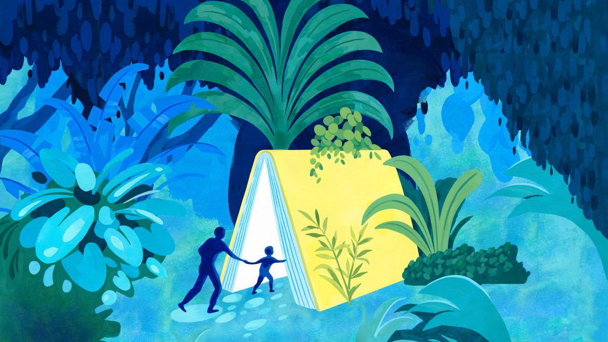 Affiche de La foire du livre de Bruxelles 2025 réalisée par Julie Hoyas