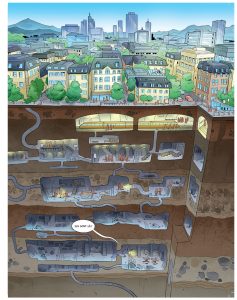 Tia et le monde enfoui de Thomas Le Petit-Corps et Gabriele Bagnoli (éditions Bayard Jeunesse)