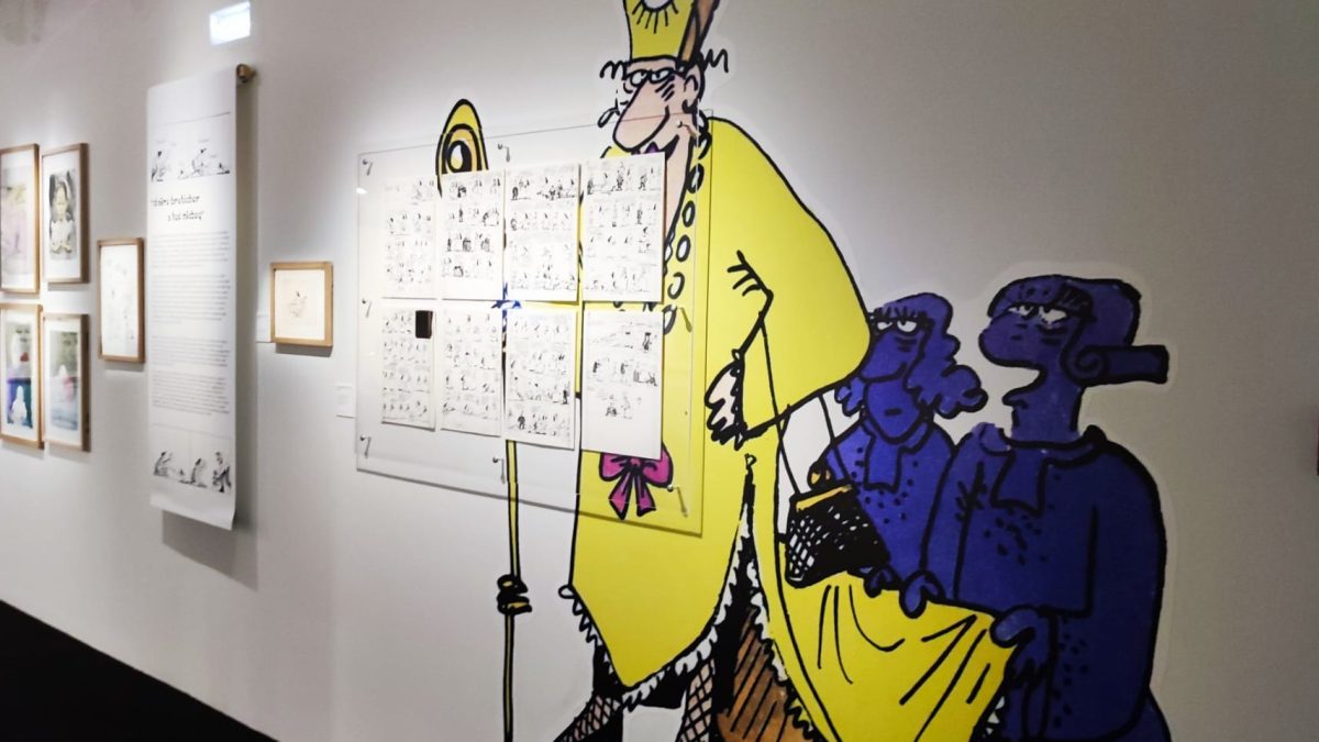 Signé Bretécher, exposition à la Cité BD d'Angoulême (crédit photo : Comixtrip / Damien Canteau)