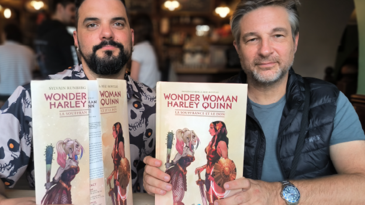 bannière Comixtrip interview Runberg Montllo Wonder Woman Harley Quinn