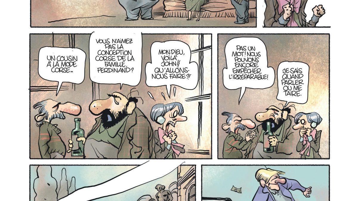 Palmer dans le rouge de René Pétillon et Manu Larcenet (éditions Dargaud)