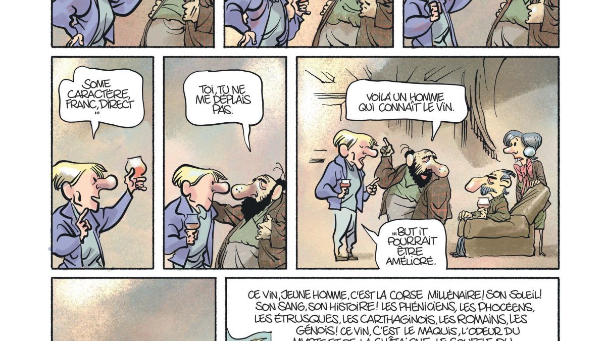 Palmer dans le rouge de René Pétillon et Manu Larcenet (éditions Dargaud)