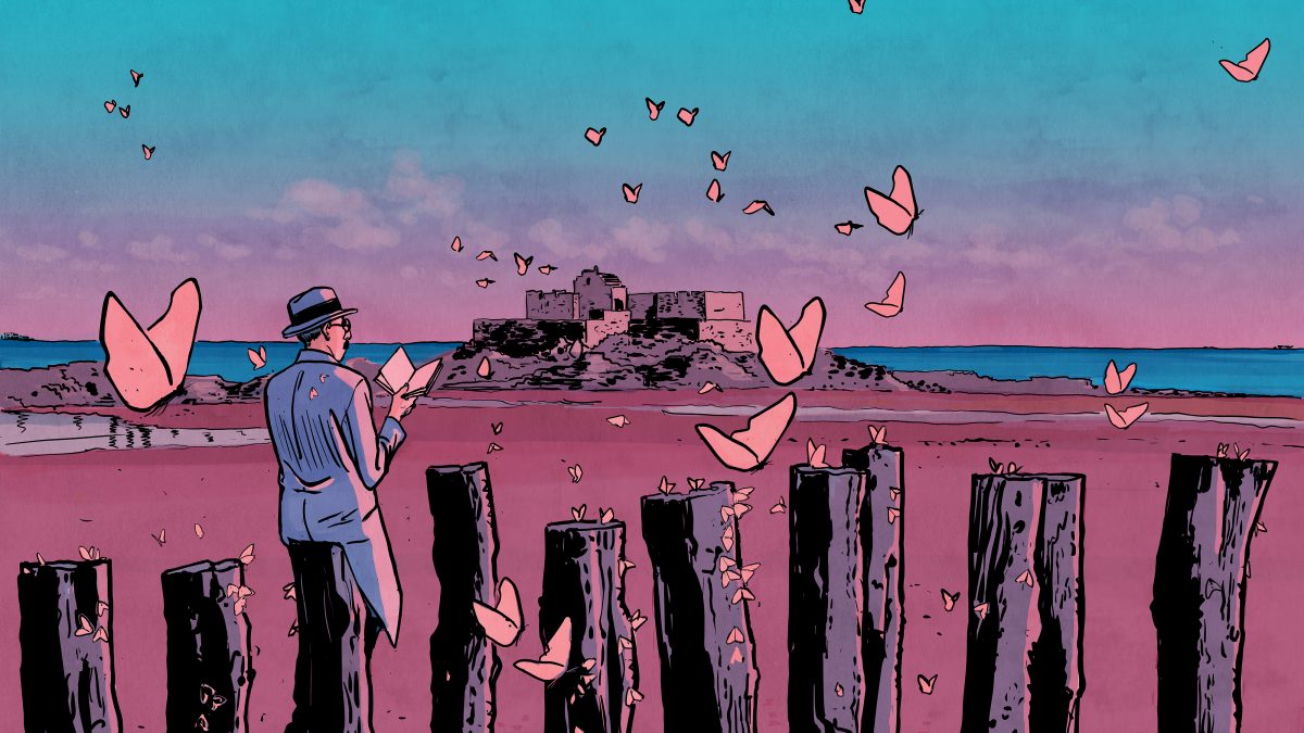 Affiche du festival BD Quai des Bulles 2025 réalisée par Nicolas Barral