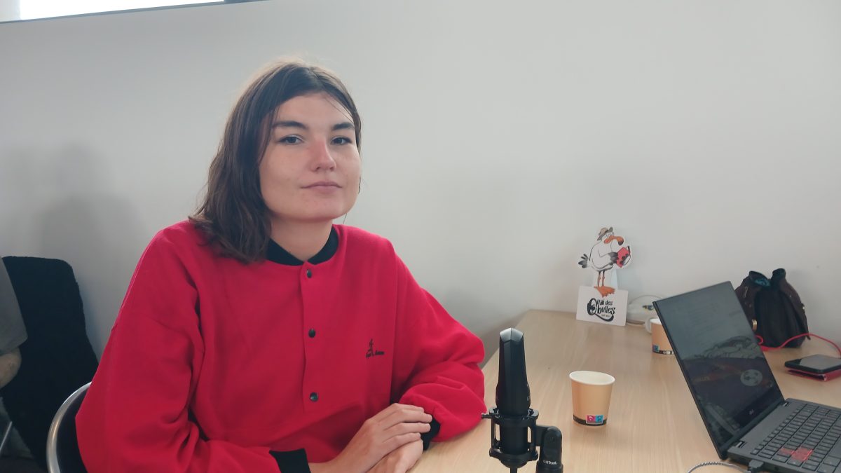 Salomé Lahoche, Quai des Bulles 2025 (crédit photo : Comixtrip / Hippolyte Girier)